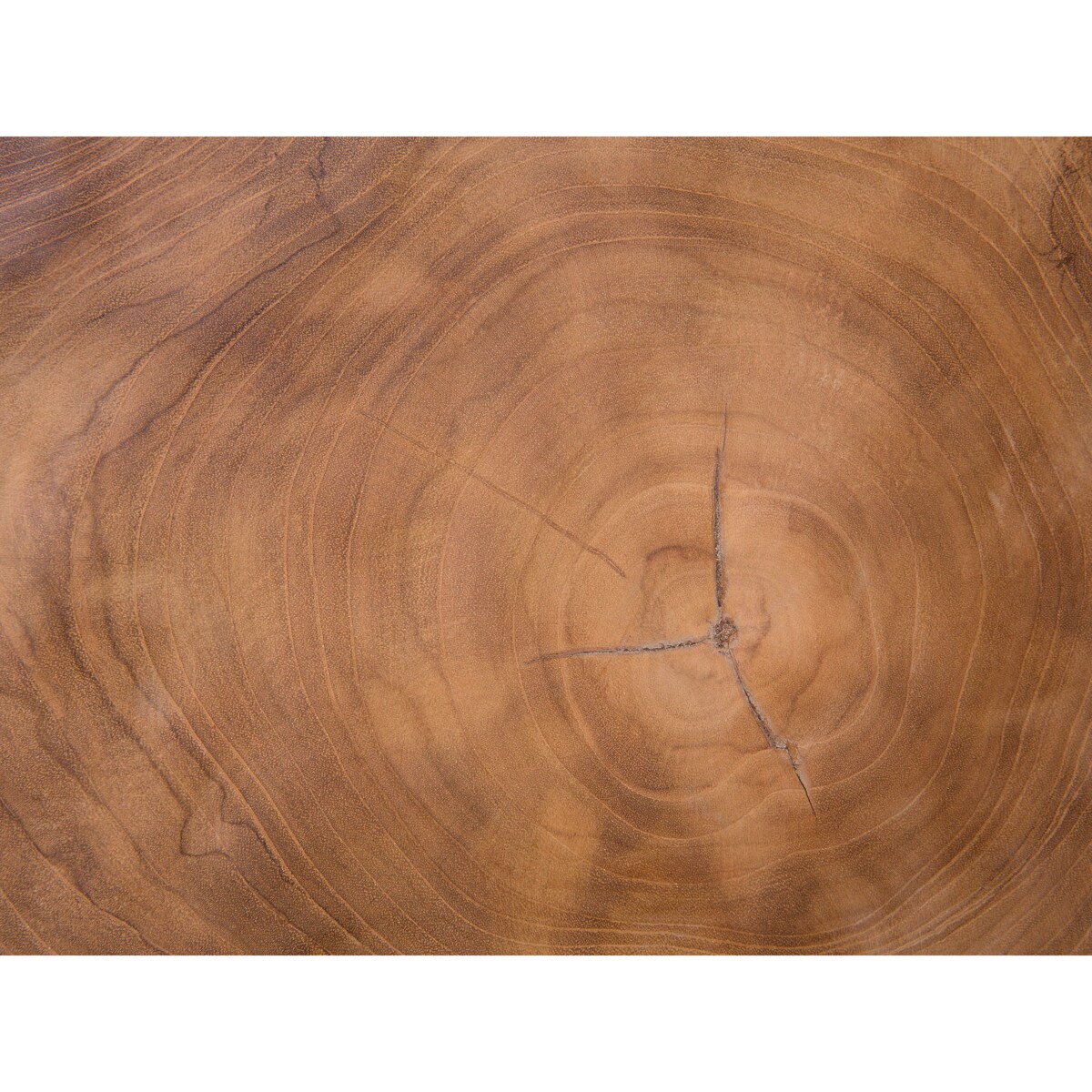 Stolik pomocniczy ELSA Drewno tekowe Brązowy