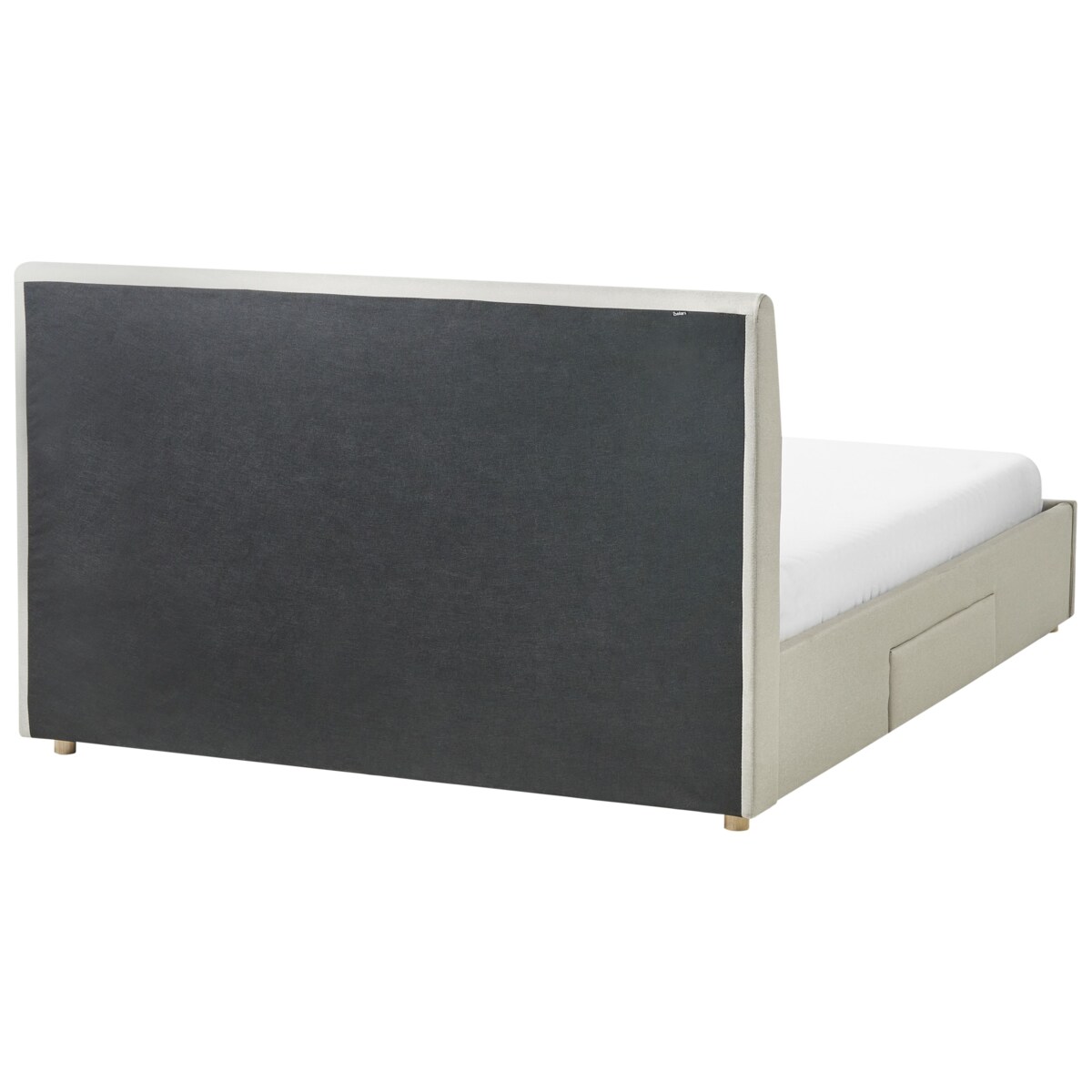 Łóżko z szufladami SOUTRIN 160 x 200 cm Beżowy