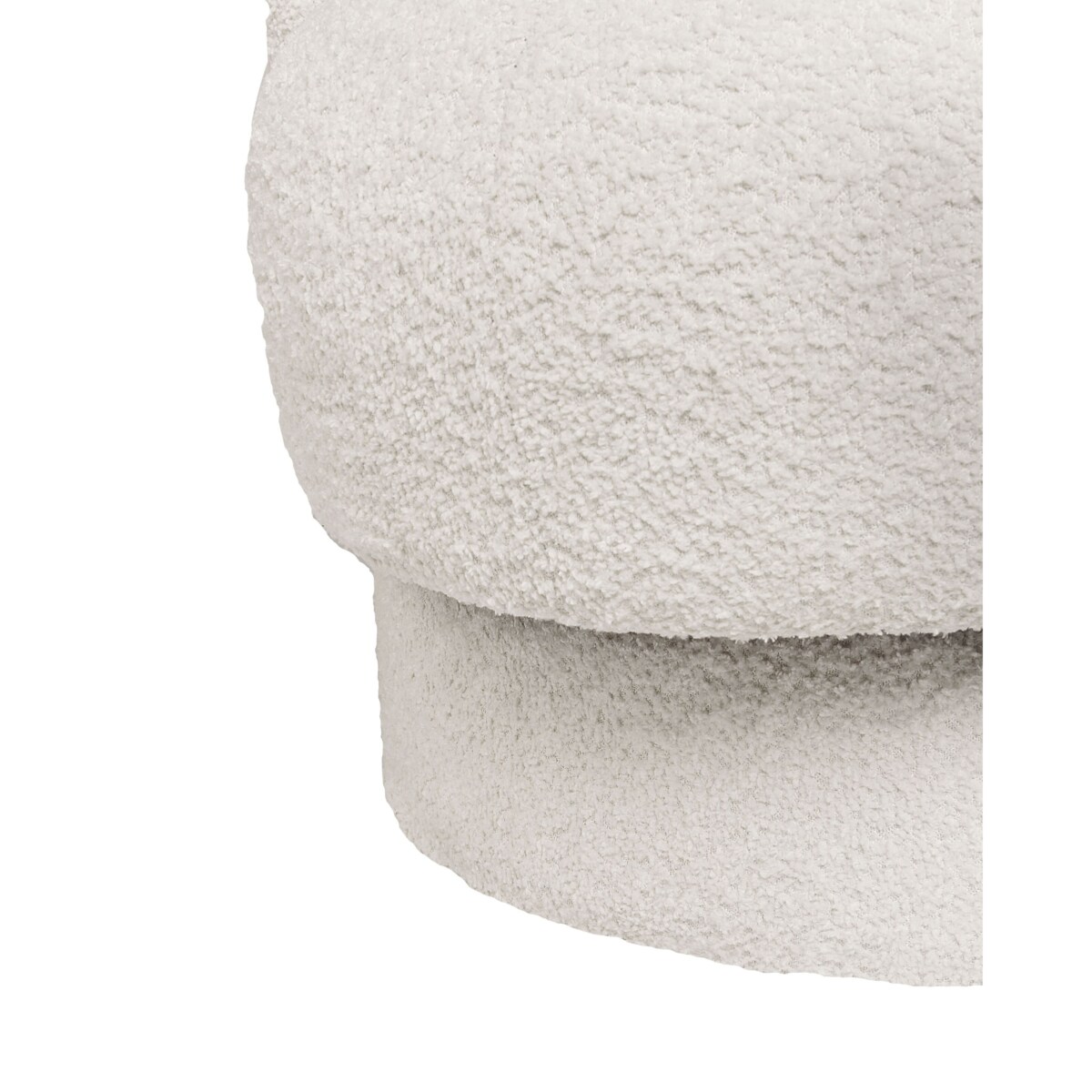 Fotel obrotowy AYLO Boucle Złamana biel