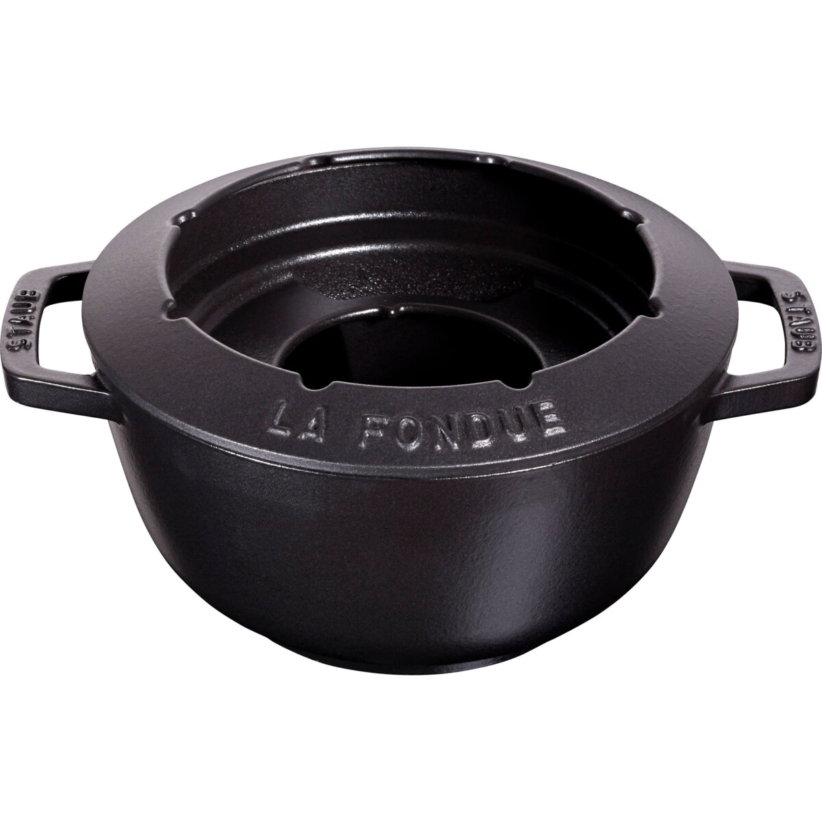 Zestaw do fondue Staub - 20 cm, Czarny