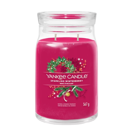 YC SIGNATURE - Świeca duża SPARKLING WINTERBERRY