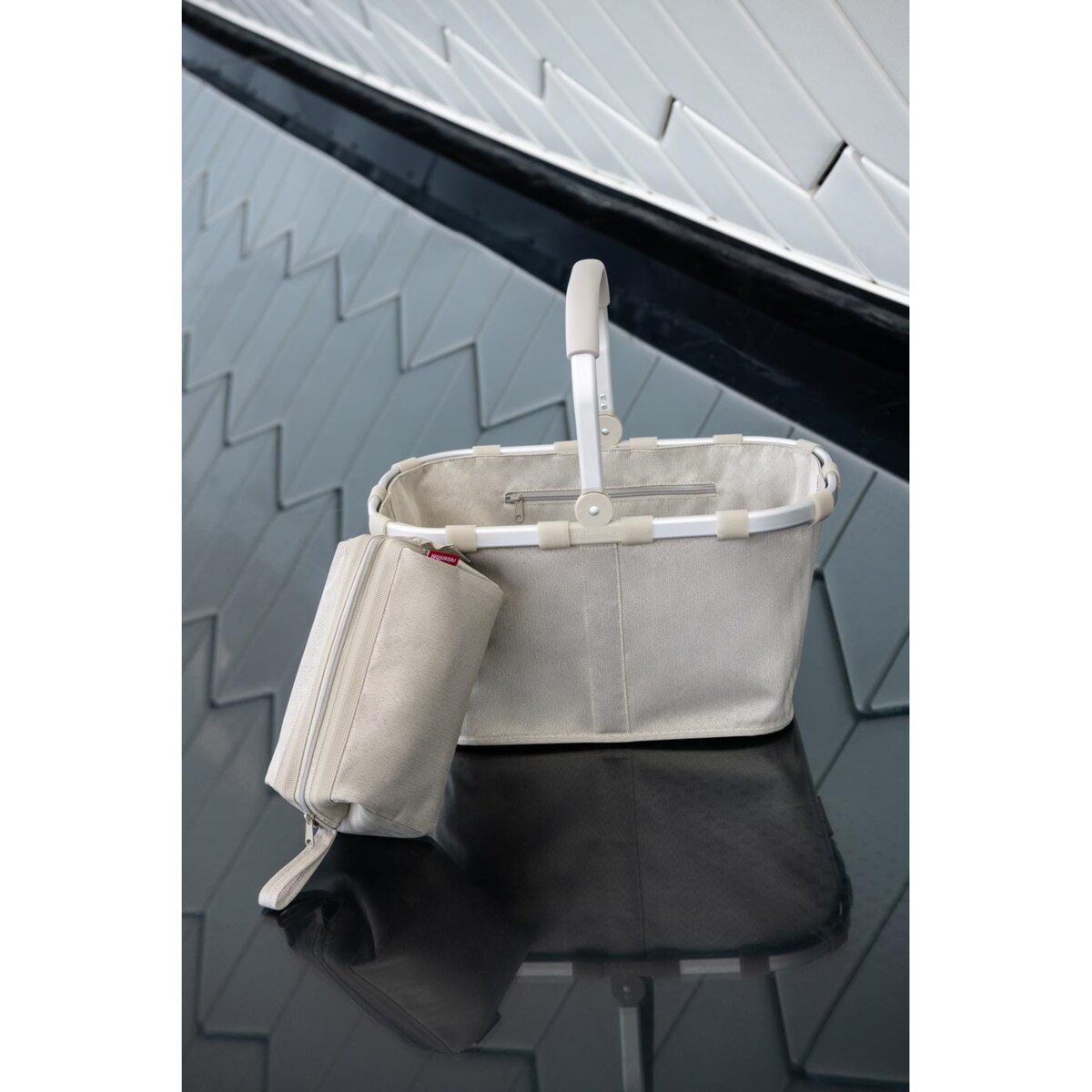 Koszyk CARRYBAG, herringbone sand