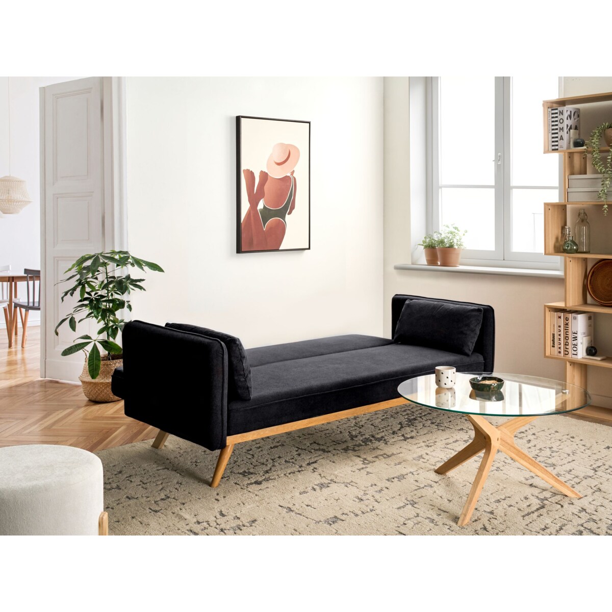 Sofa rozkładana ASAA Czarny