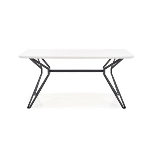 STÓŁ ROZKŁADANY Class biało-czarny 160/90/76 cm BLAT MDF