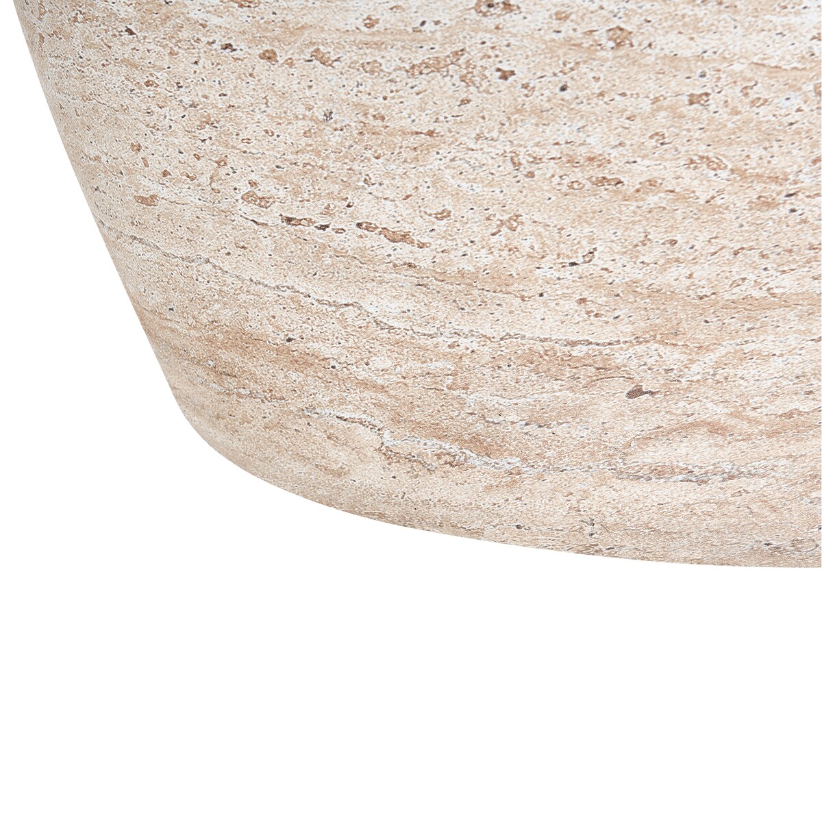 Stolik pomocniczy RICADI 40 cm 58 cm Efekt trawertynu