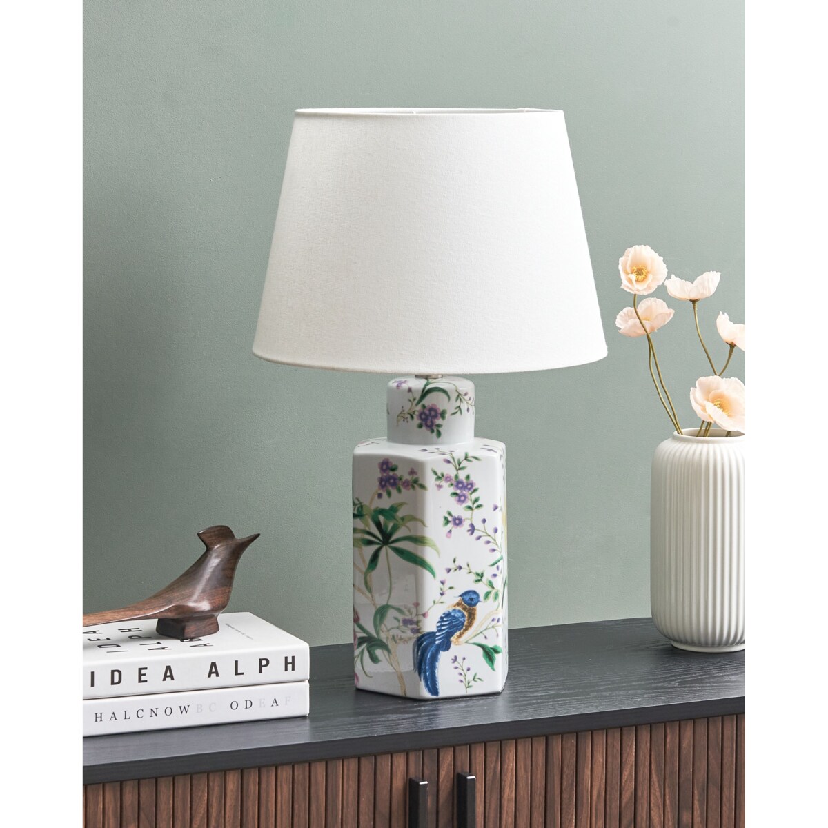 Lampa stołowa CAVADO Porcelana Biały