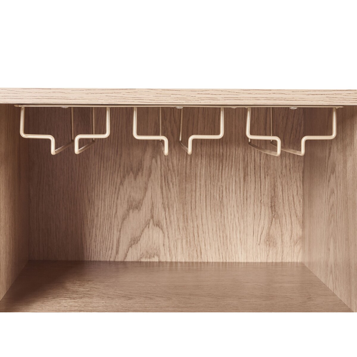 Szafka z półką na wino COSTELLO Jasnobrązowy