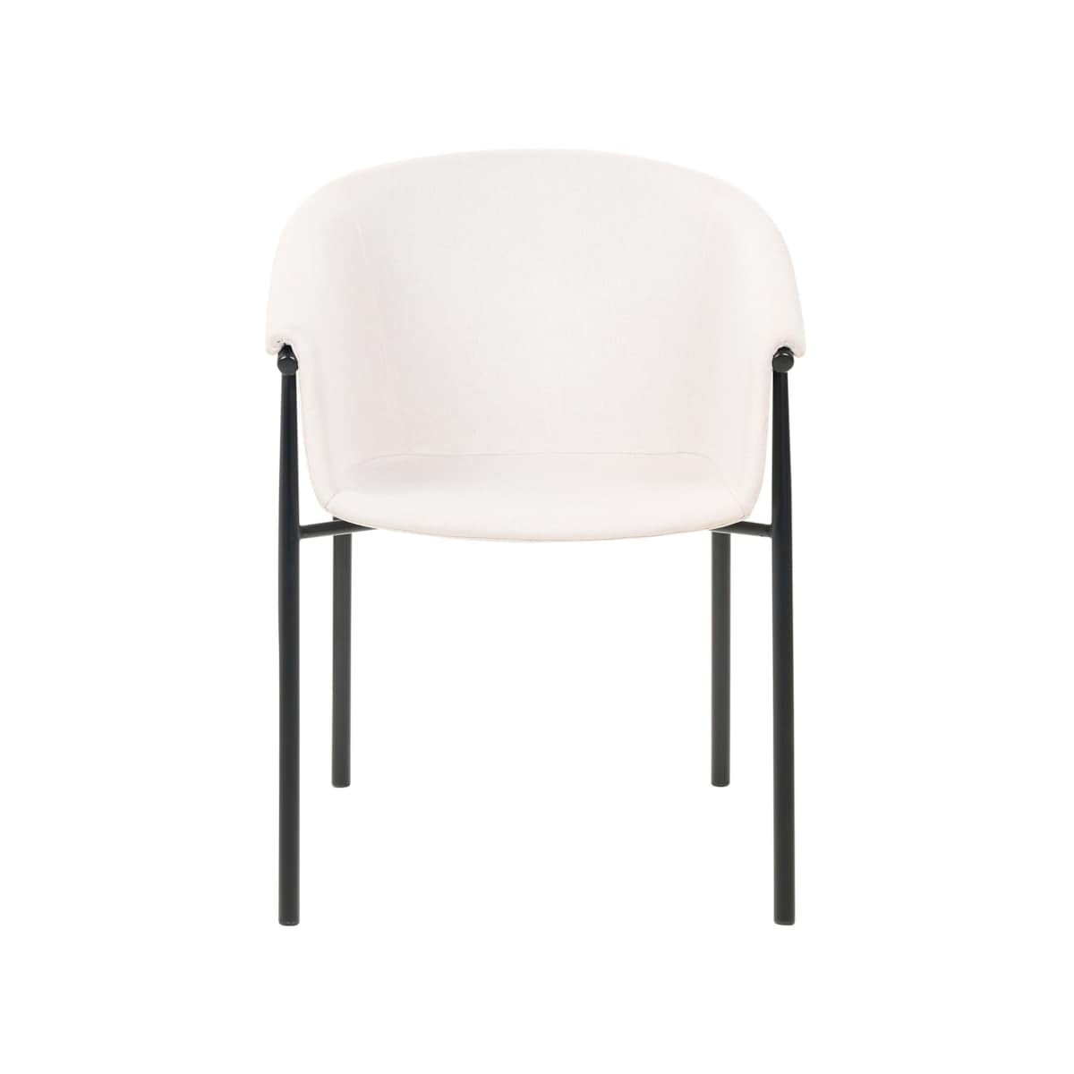 Zestaw 2 krzeseł do jadalni beżowy AMES