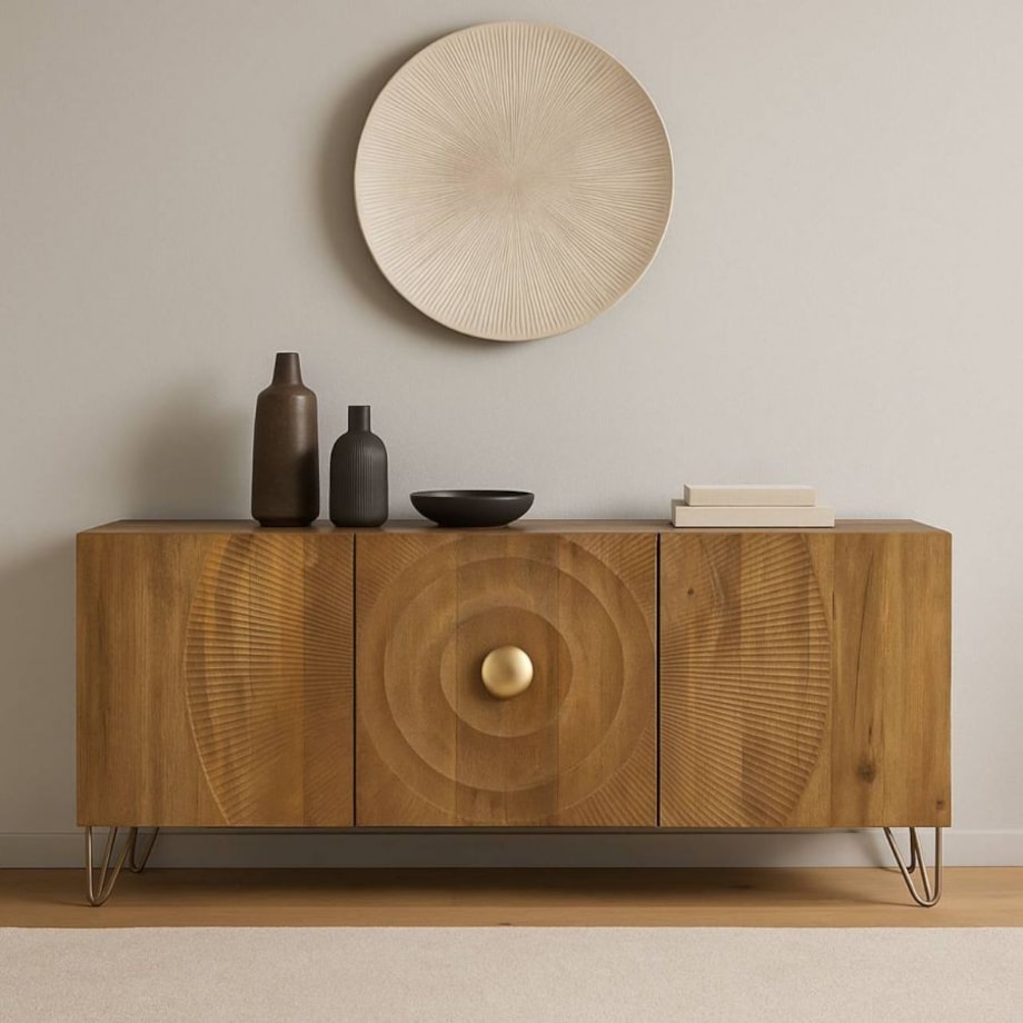 Komoda drewniana, mango Mandala 160x45x75 cm