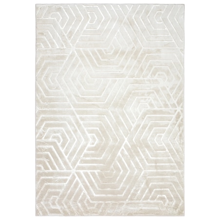 Dywan nowoczesny Glamour 3D 160x220 cm geometryczny beżowy