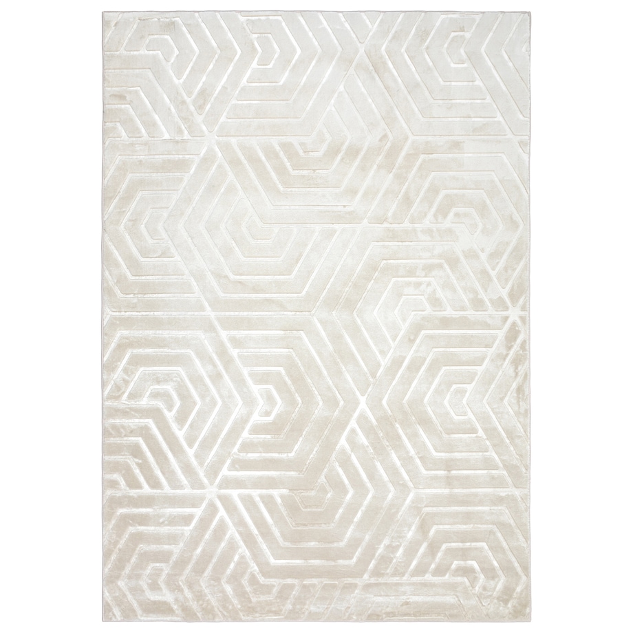Dywan nowoczesny Glamour 3D 160x220 cm geometryczny beżowy