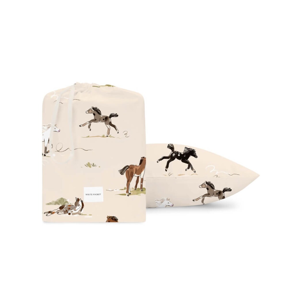 Pościel Koniki 160x200 + 2x 70x80 cm