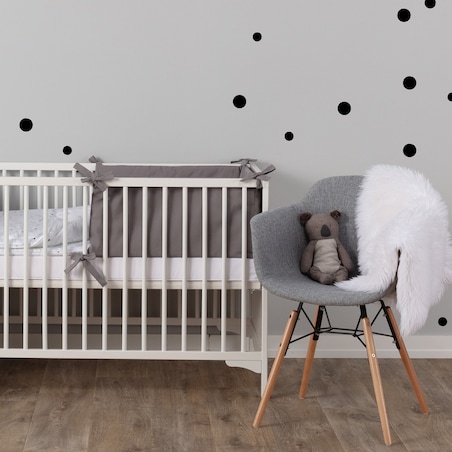 Zestaw naklejek Mini Dots black tone, 40x40 cm