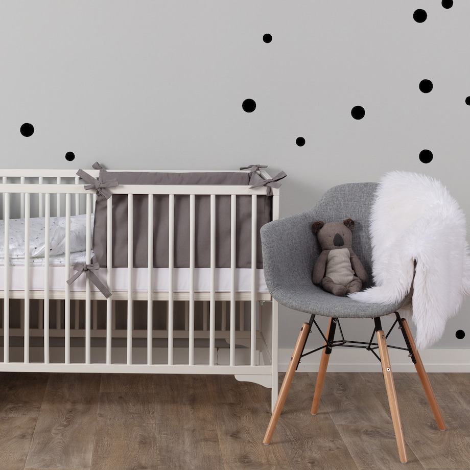 Zestaw naklejek Mini Dots black tone, 40x40 cm