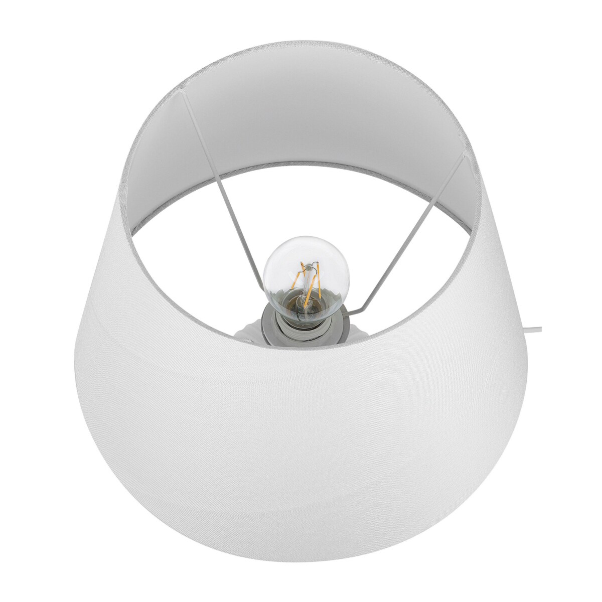 Lampka nocna ceramiczna biała FERGUS