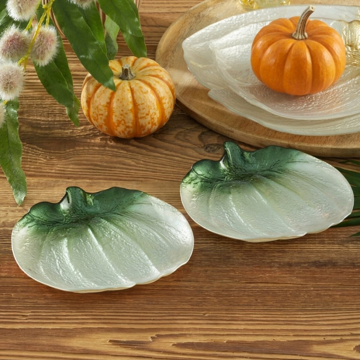 VILLA ITALIA Talerzyk deserowy szklany 16,5 cm PUMPKIN