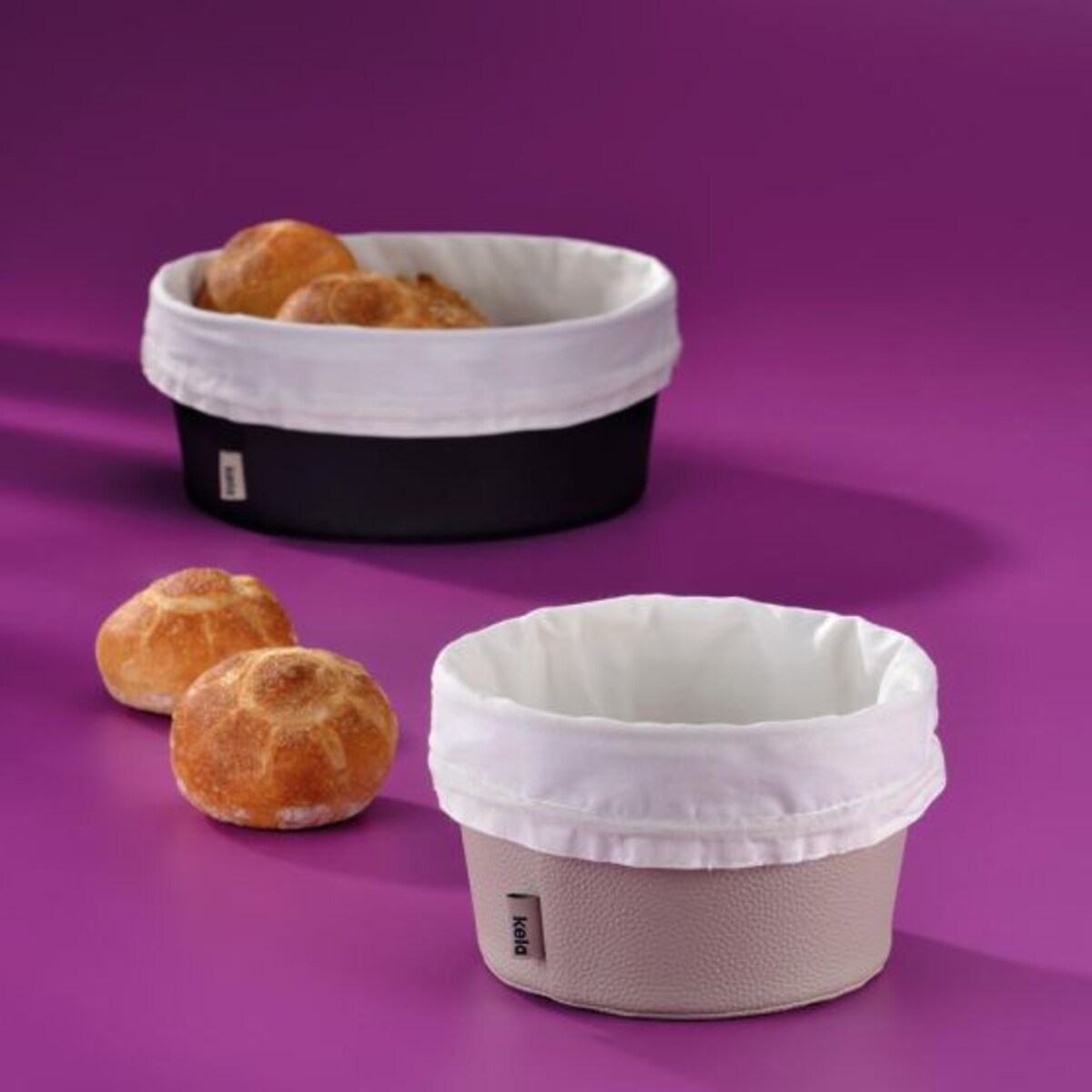 Koszyk na pieczywo L (jasnoszary) Grana Kela