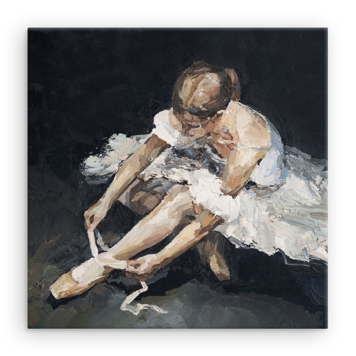 Obraz Na Płótnie BALETNICA Sztuka Taniec Balet 80x80cm