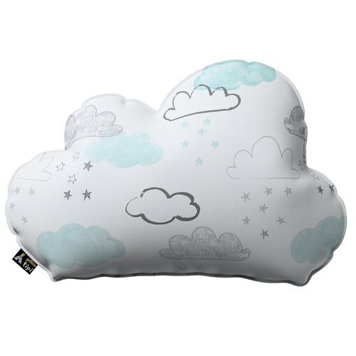 Poduszka Soft Cloud, ecru-niebieski, 55x15x35cm, Magic Collection