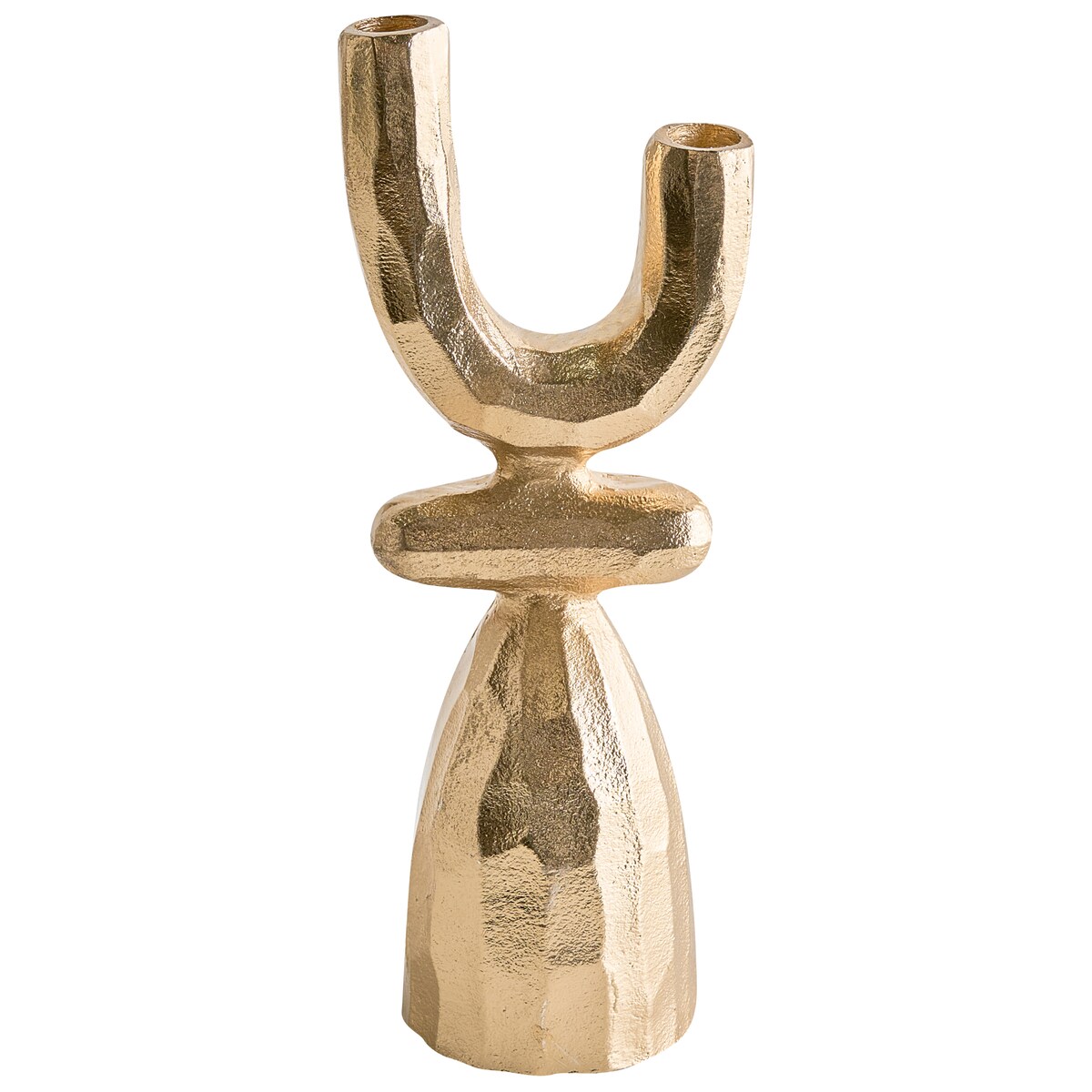 Świecznik KRADENIK Metal 33 cm Złoty