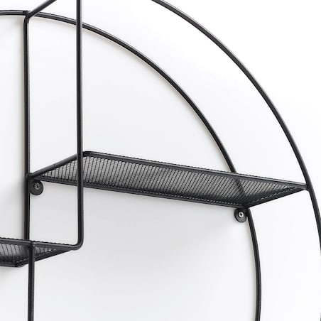 Okrągła półka ścienna z metalu, Ø 55 x 12 cm