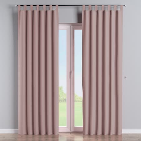 Zasłona na szelkach 1 szt. 130x245 pudrowy róż