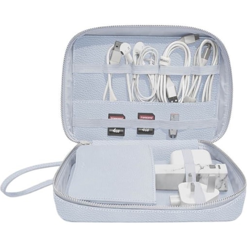 Etui na ładowarki i słuchawki Stackers Pebble lawendowe