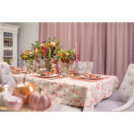 Obrus Wild Rose okrągły - Średnica ok. ⌀ 140 cm - idealny dla 4 osób