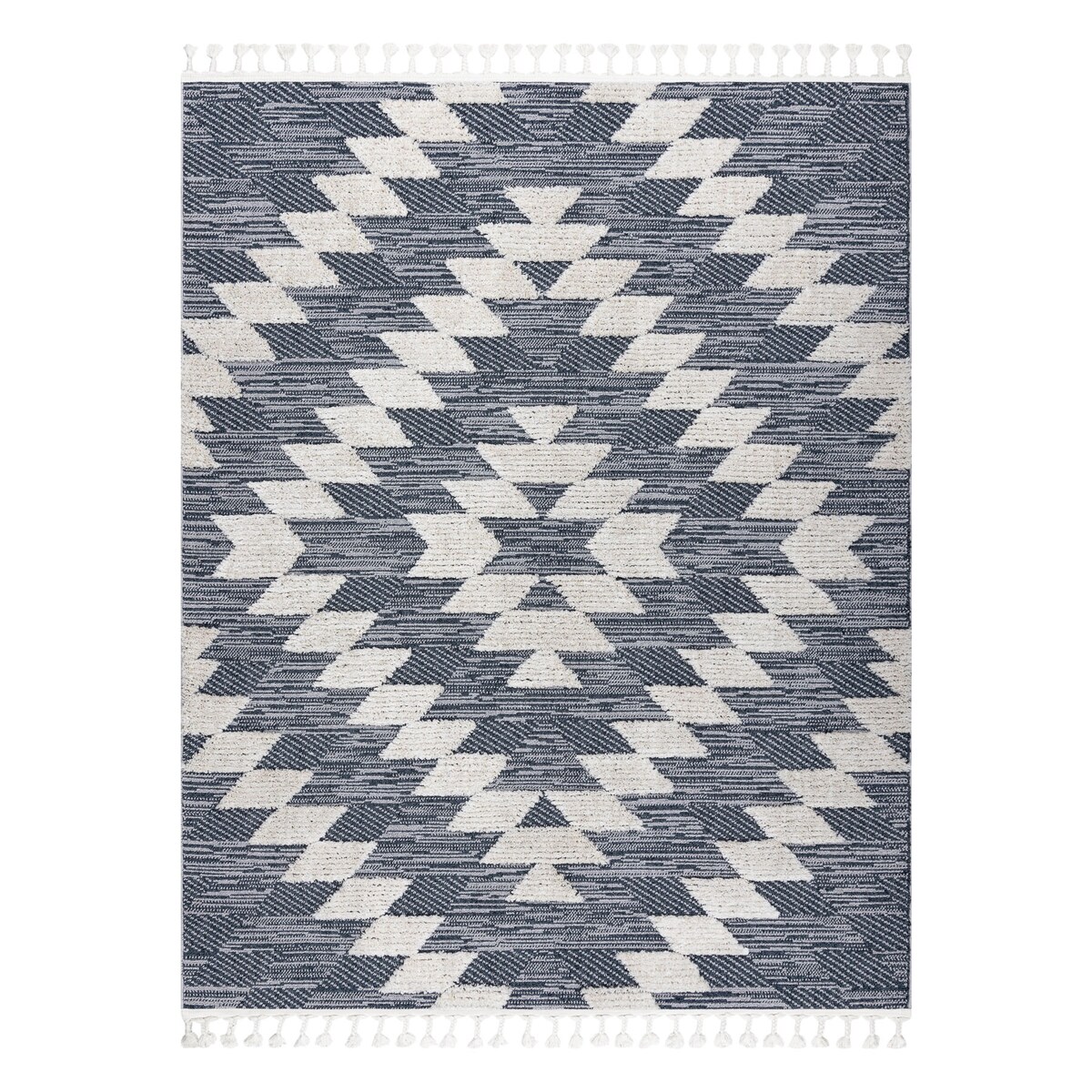 Dywan SEVILLA Z250A romby niebieski / szary 80x150 cm