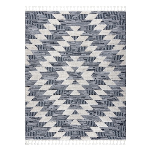 Dywan SEVILLA Z250A romby niebieski / szary 80x150 cm