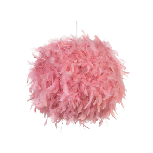 Lampa wisząca pióra różowa DRAVA