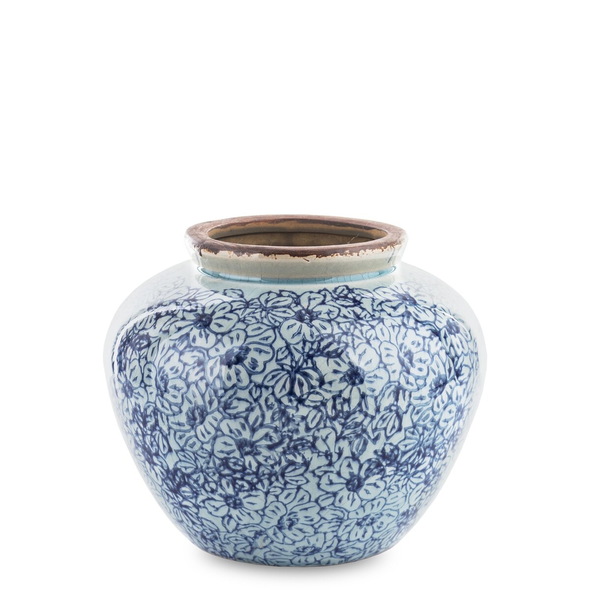 Wazon ceramiczny Blue Flowers mały