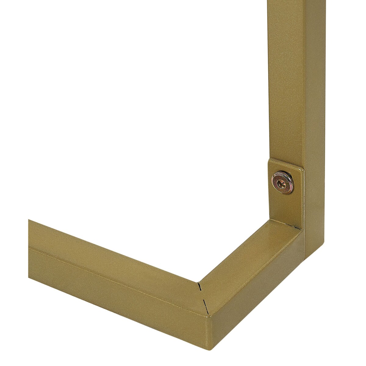 Biurko / Konsola 2 szuflady biało-złota WESTPORT