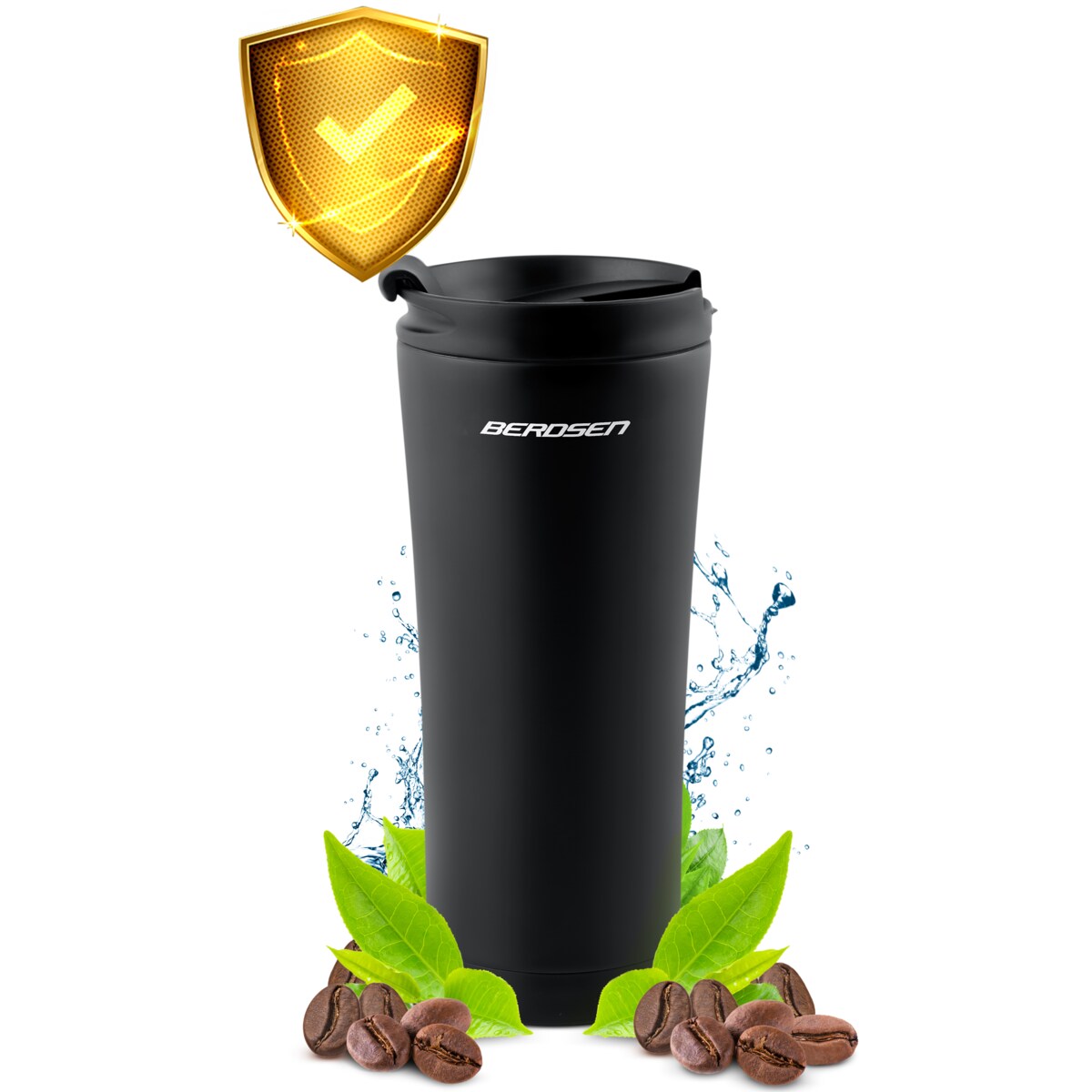 Kubek termiczny termos do samochodu na kawę herbatę Berdsen