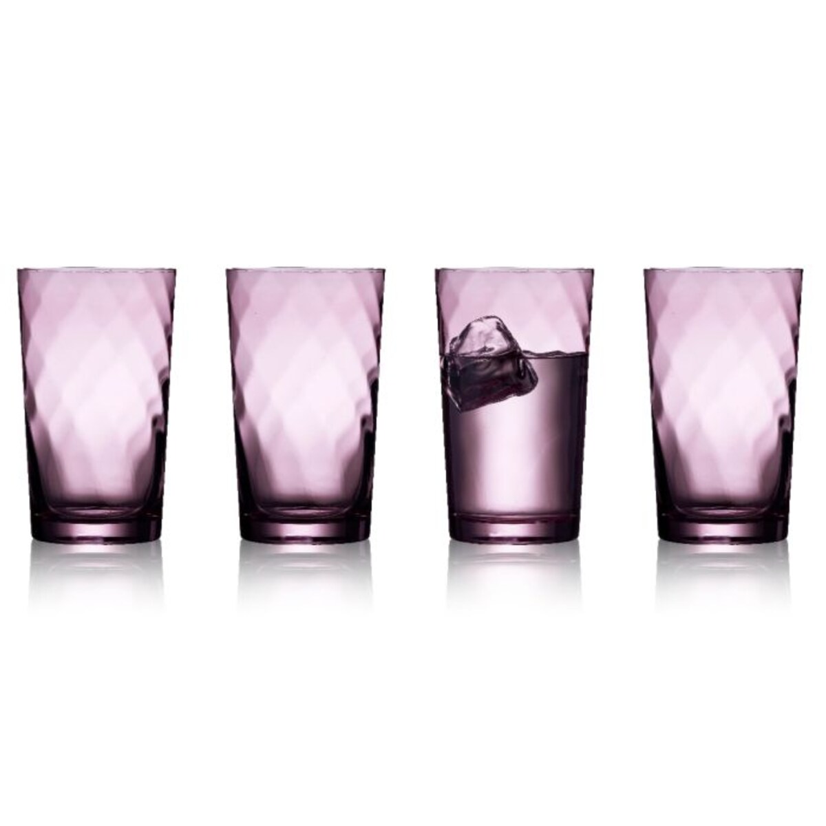 Szklanki wysokie Vienna 400 ml 4 sztuki fioletowe 31723