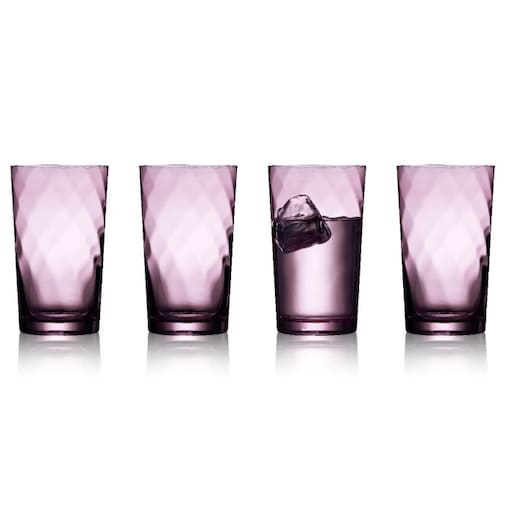 Szklanki wysokie Vienna 400 ml 4 sztuki fioletowe 31723