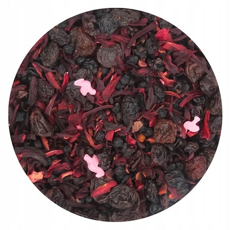 Herbata owocowa sypana Berry Flamingo o smaku leśnych jagód PREMIUM Cup&You - herbata liściasta sypana mieszanka napar susz - gotowa na prezent upominek