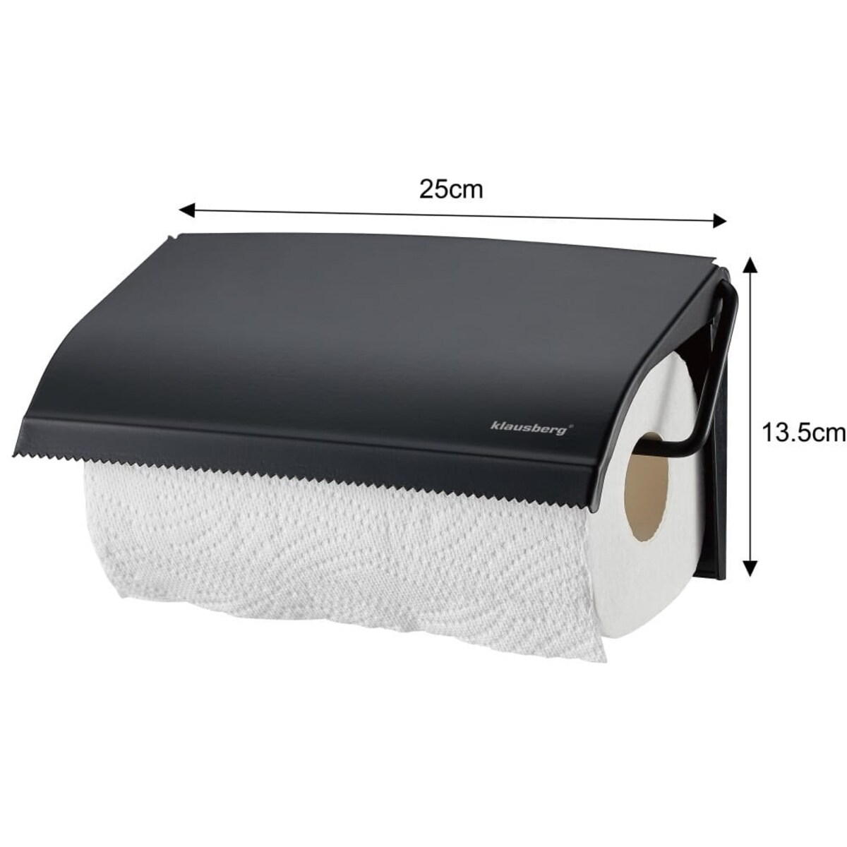Uchwyt na ręcznik papierowy KLAUSBERG czarny matowy