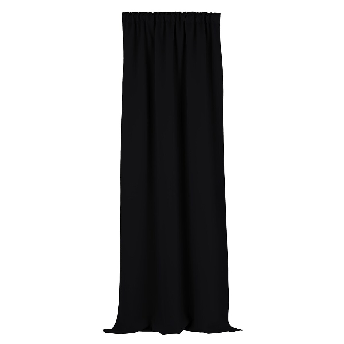 Zasłona zaciemniająca na taśmie marszczącej czarny 140 x 280 cm 1 szt. 140x280 czarny