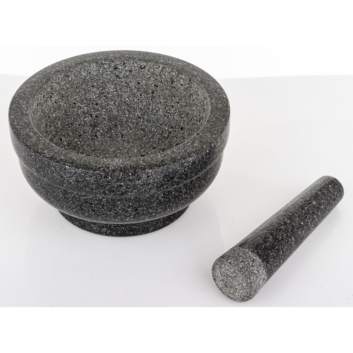 Moździerz kuchenny marmurowy ULUK grafitowy 10,5x21X21 cm