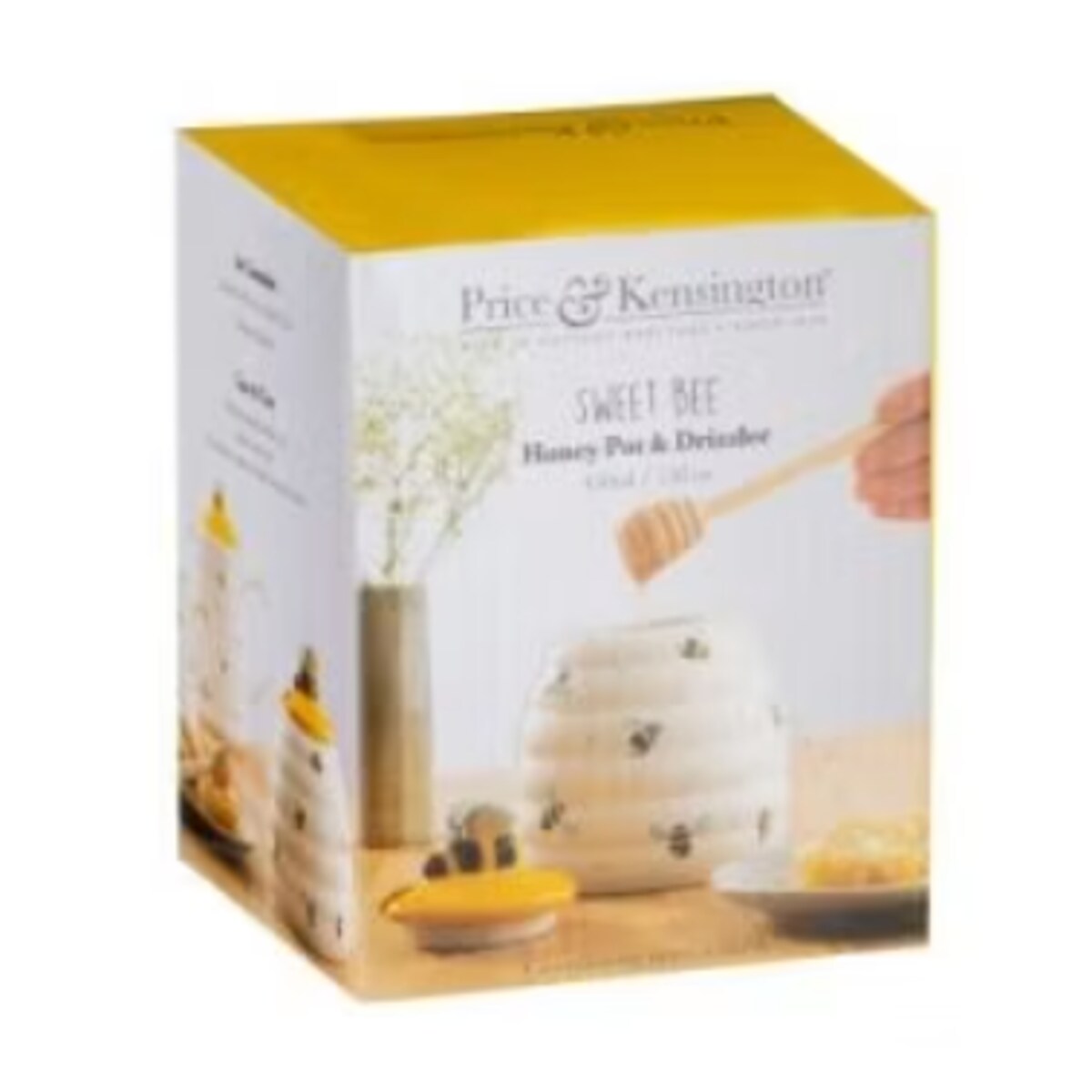 Pojemnik na miód z czerpakiem Sweet Bee, 10.2 x 10.2 x 12.4 cm, Price & Kensington