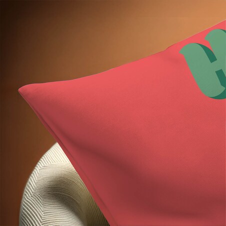 Poduszka świąteczna - Ho Ho Ho - czerwona 40x60 cm