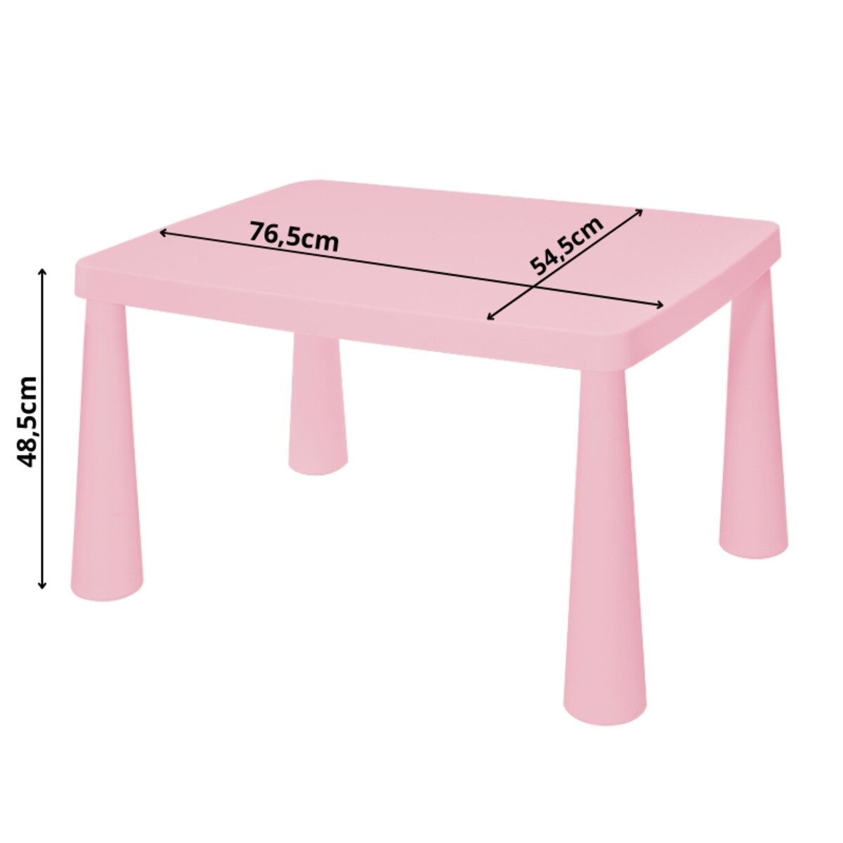 Zestaw dla dzieci stolik i krzesełka plastikowy różowy