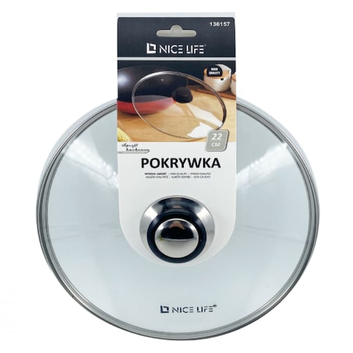 szklana pokrywka do garnka szkło hartowane 22 cm