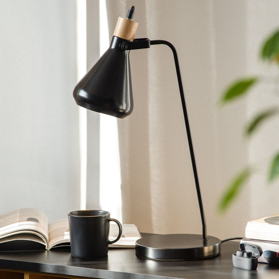 KONSIMO CORTODI Lampa biurkowa kolor czarny