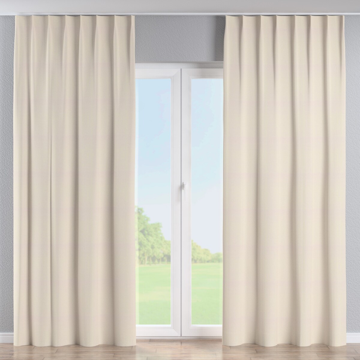 Zasłona na haczykach flex pojedynczych 130x245 jasny beżowy