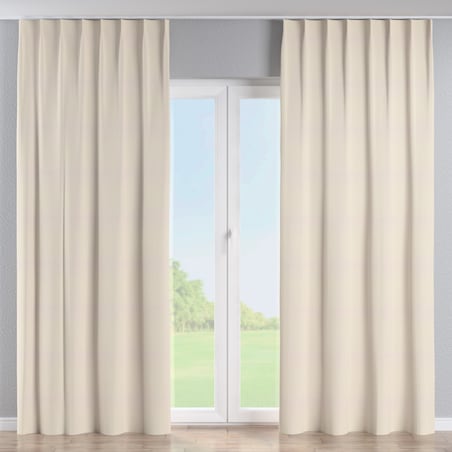 Zasłona na haczykach flex pojedynczych 130x245 jasny beżowy