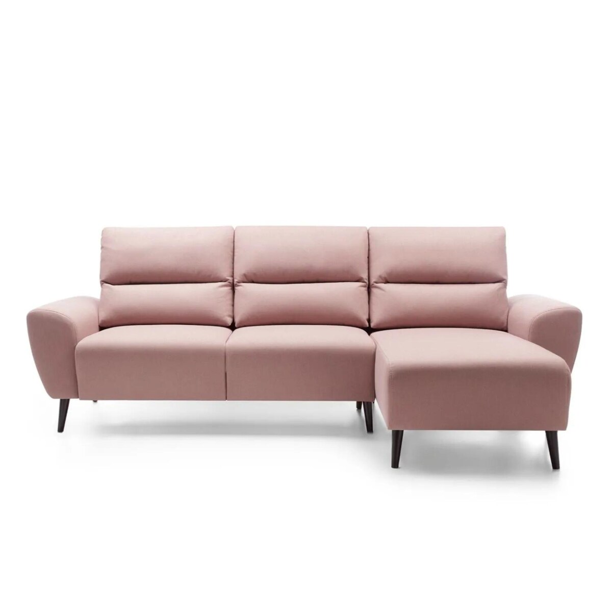 Narożnik z funkcją spania LAURA różowy prawy/lewy