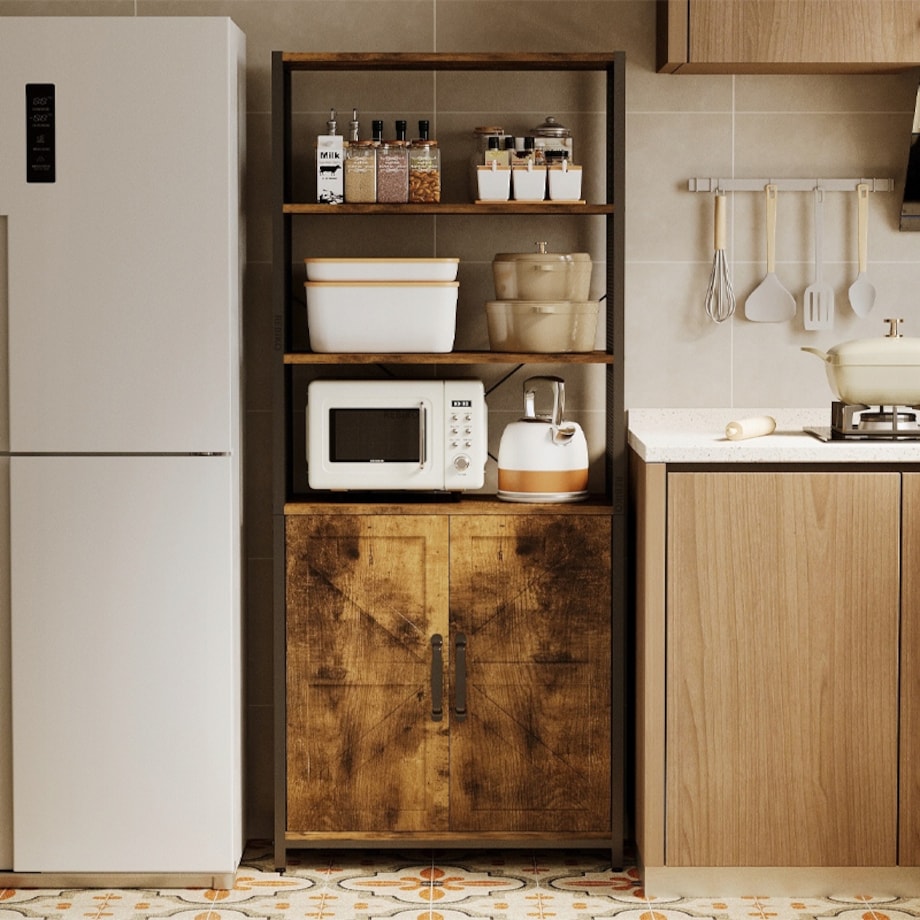 Kredens rustykalny loft industrialny stojąca szafka regał komoda 151 cm