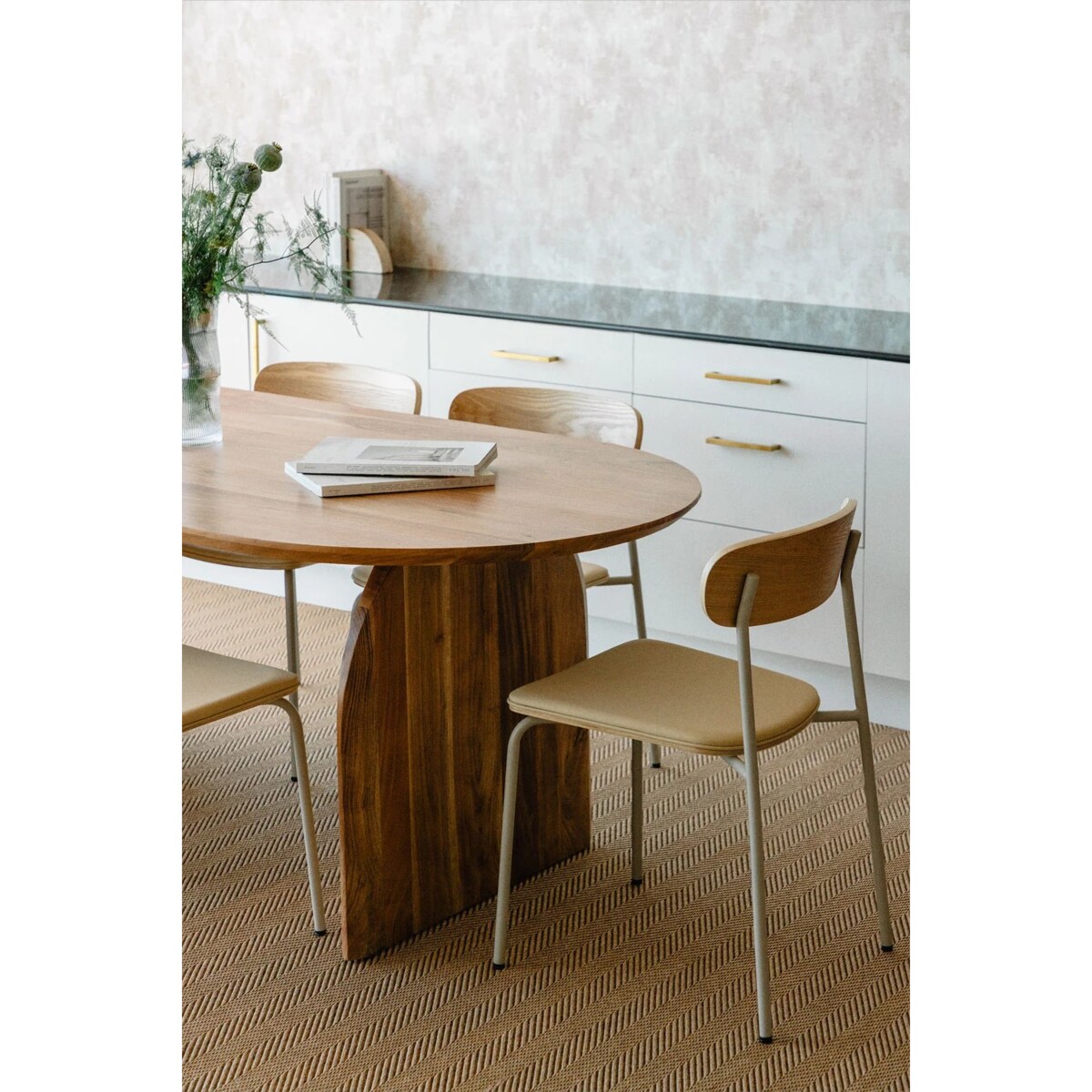 Duży stół drewno akacjowe Delta 200x105 cm brązowy